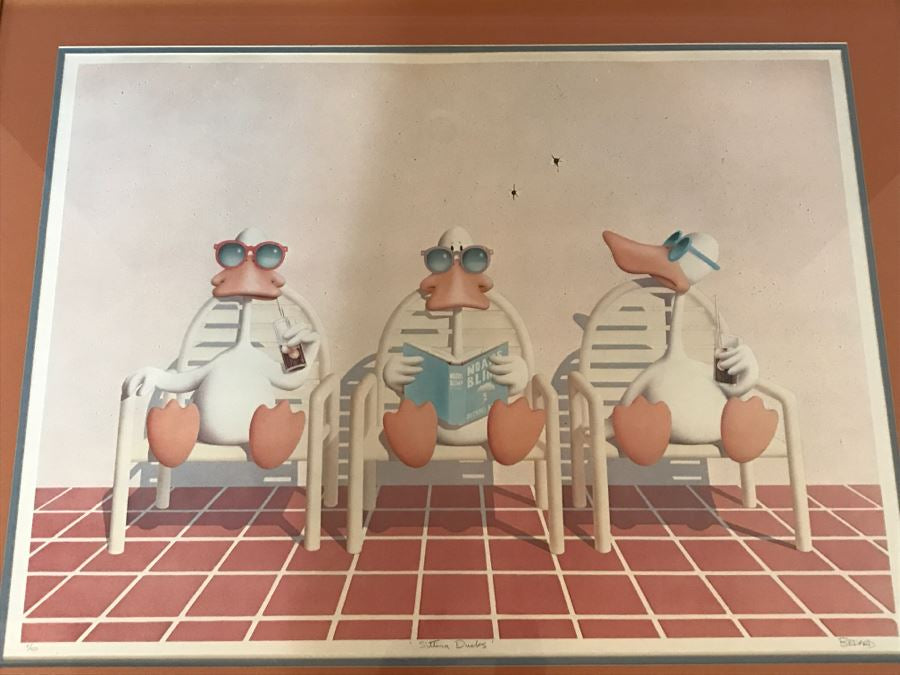 Sitting Ducks Bedard Lithograph 1992