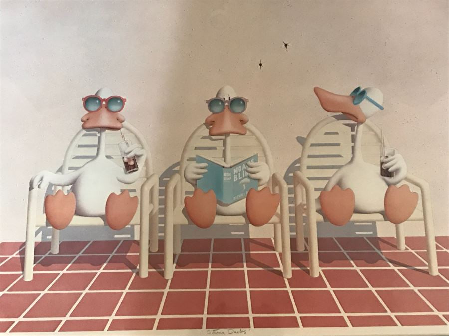 Sitting Ducks Bedard Lithograph 1992
