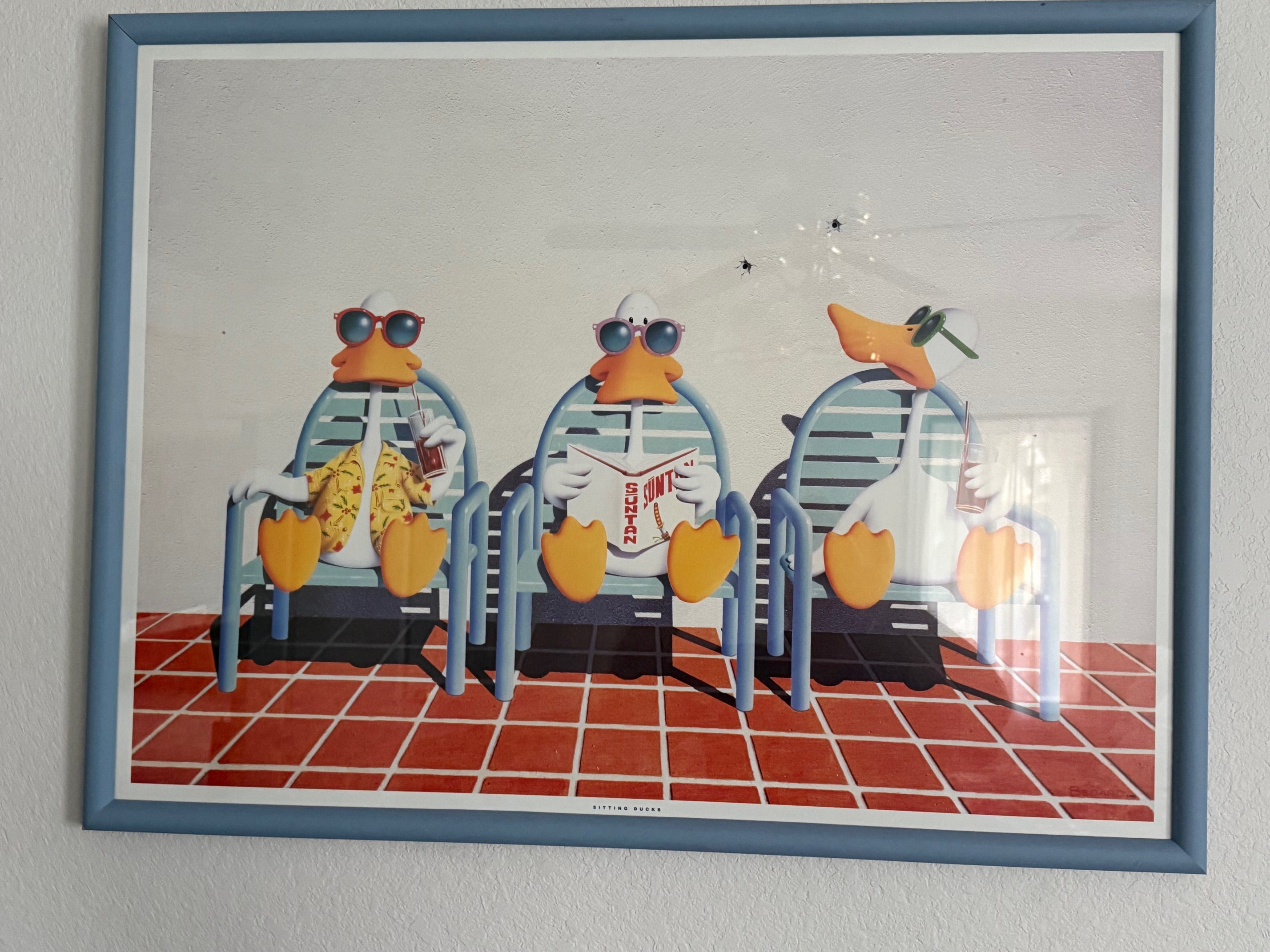 Sitting Ducks Bedard Lithograph 1992