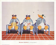 Sitting Ducks Bedard Lithograph 1992